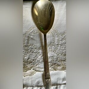 Rogers Bros Elegant First Love Silver Flatware Serving Spoon